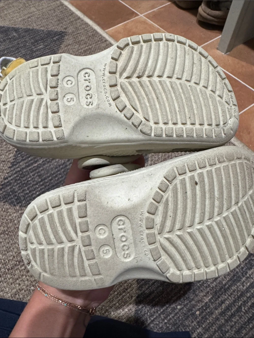 CROCS Kids Classic Clog in Light Tan